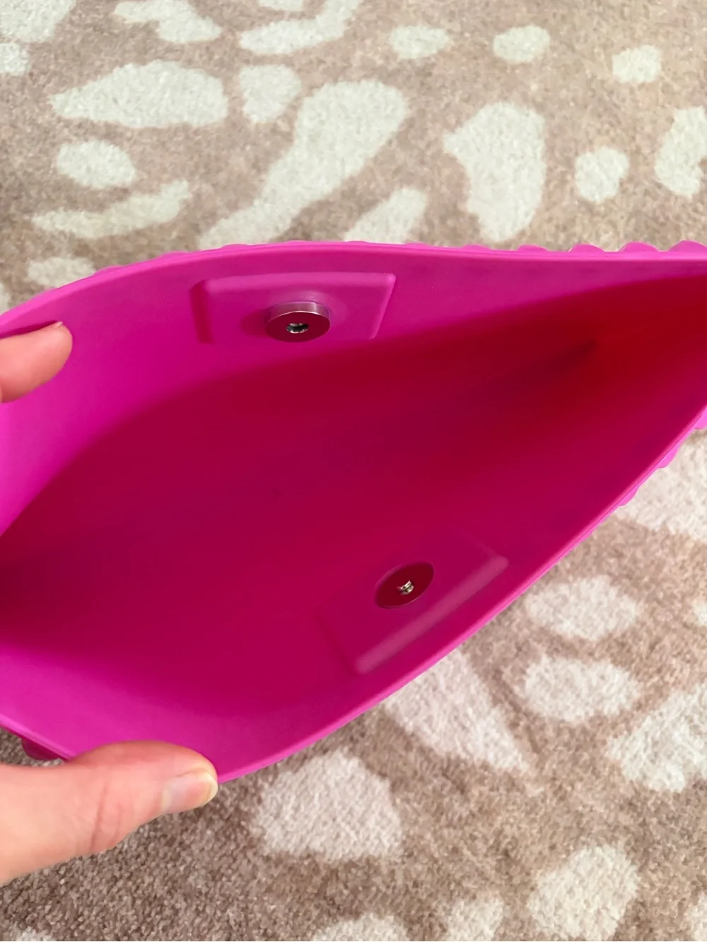 Carmen Sol Hot Pink Patent Wristlet Clutch
